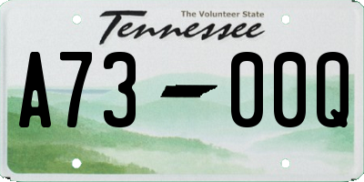 TN license plate A7300Q