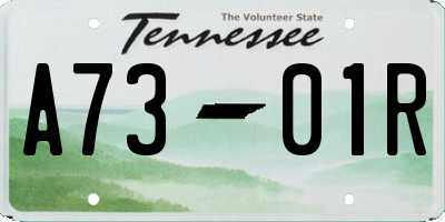TN license plate A7301R