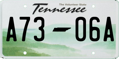 TN license plate A7306A