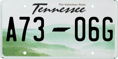 TN license plate A7306G