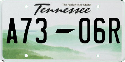 TN license plate A7306R