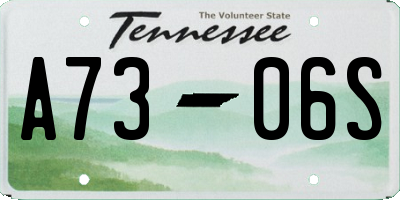 TN license plate A7306S