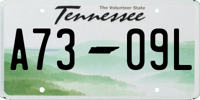 TN license plate A7309L