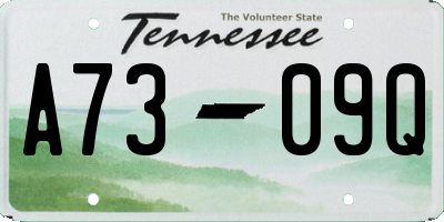 TN license plate A7309Q
