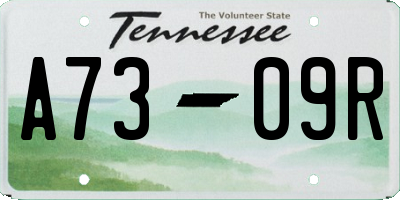 TN license plate A7309R