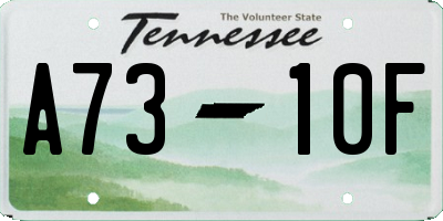 TN license plate A7310F