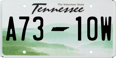 TN license plate A7310W