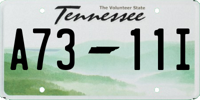 TN license plate A7311I