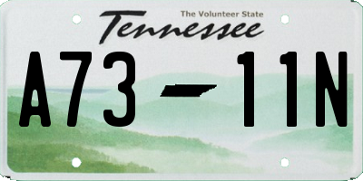 TN license plate A7311N