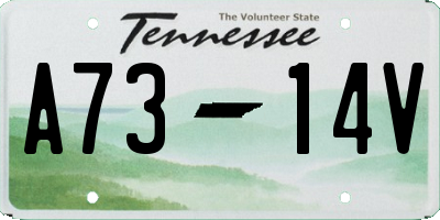 TN license plate A7314V