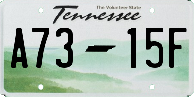 TN license plate A7315F