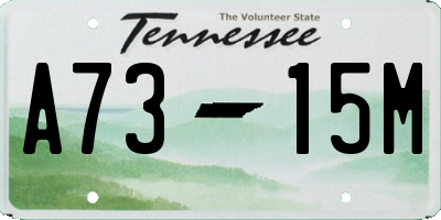 TN license plate A7315M