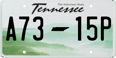 TN license plate A7315P