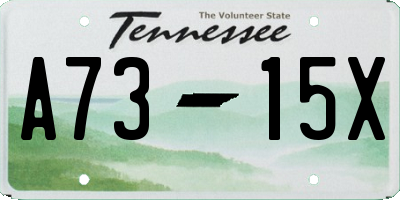 TN license plate A7315X