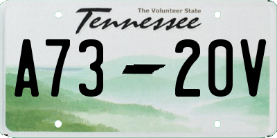 TN license plate A7320V