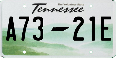 TN license plate A7321E