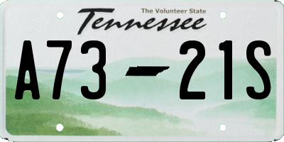 TN license plate A7321S