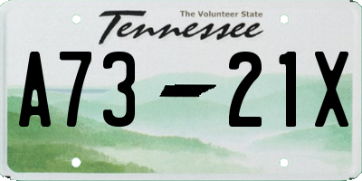 TN license plate A7321X