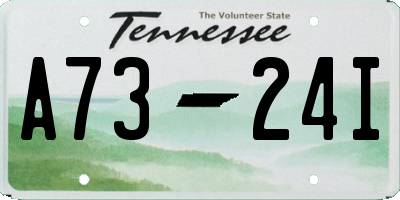 TN license plate A7324I