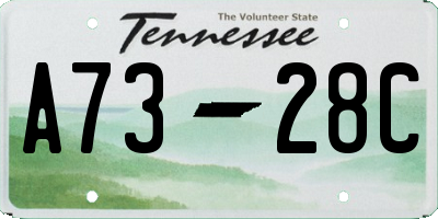 TN license plate A7328C