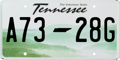 TN license plate A7328G