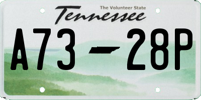 TN license plate A7328P