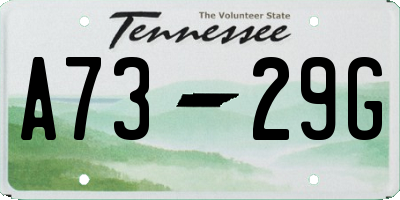 TN license plate A7329G
