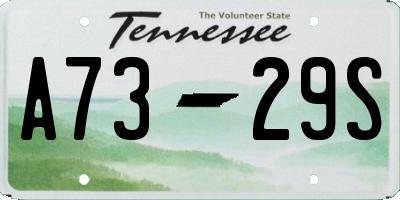 TN license plate A7329S