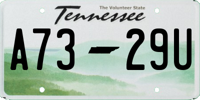 TN license plate A7329U