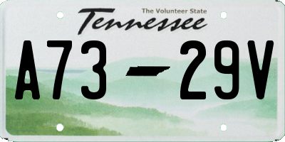 TN license plate A7329V
