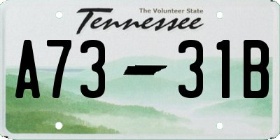 TN license plate A7331B