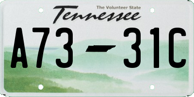 TN license plate A7331C