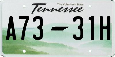 TN license plate A7331H