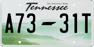 TN license plate A7331T