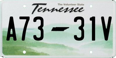 TN license plate A7331V