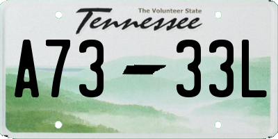 TN license plate A7333L