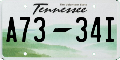 TN license plate A7334I