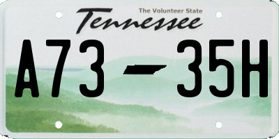 TN license plate A7335H