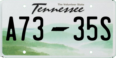 TN license plate A7335S