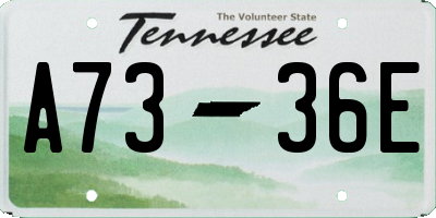 TN license plate A7336E