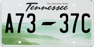 TN license plate A7337C