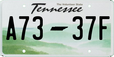 TN license plate A7337F