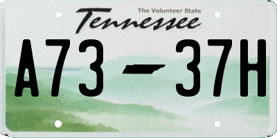 TN license plate A7337H