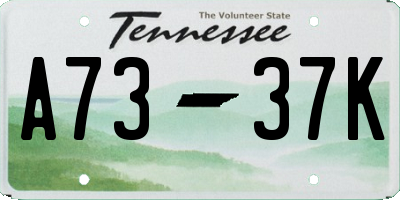 TN license plate A7337K