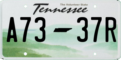 TN license plate A7337R