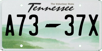 TN license plate A7337X