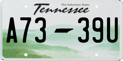 TN license plate A7339U