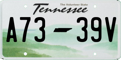 TN license plate A7339V