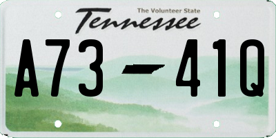TN license plate A7341Q