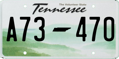 TN license plate A7347O